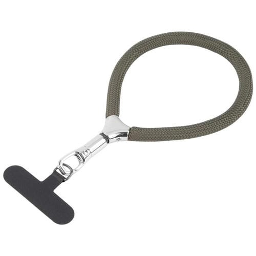 8mm Adjustable Silver Buckle Wrist Short Strap Anti-lost Mobile Phone Lanyard(Army Green)