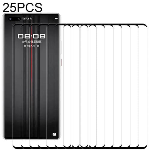 Para Huawei Mate 40 RS Porsche Design 25 PCS 9H 3D HD Película de vidrio templado con borde curvo
