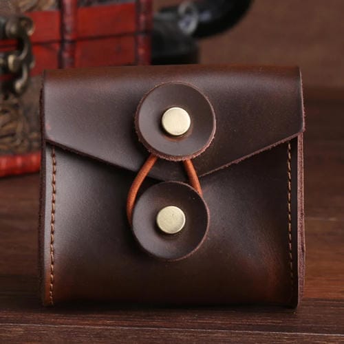 Cable de Datos Cargador Auricular Estuche Receptor Portátil Organizar Paquete (Café)