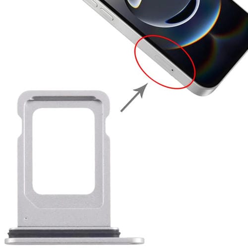 Vassoio Scheda SIM Apple iPhone 16E (Argento)