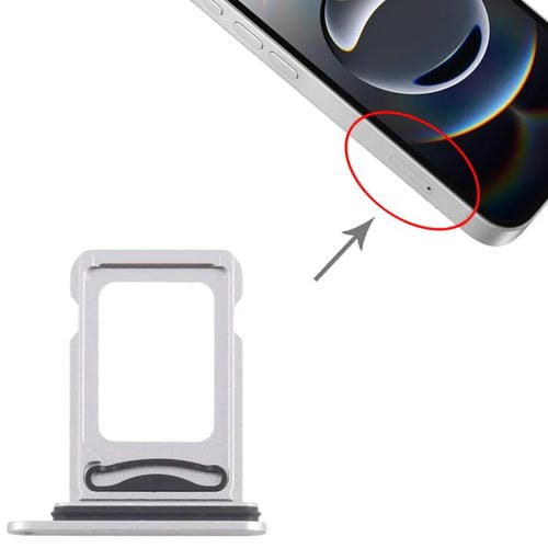 Vassoio Scheda SIM + SIM Apple iPhone 16e (Argento)