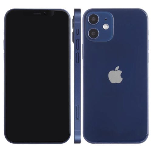 Para iPhone 12 Pantalla negra Modelo de pantalla ficticia falsa que no funciona, versión ligera (azul)