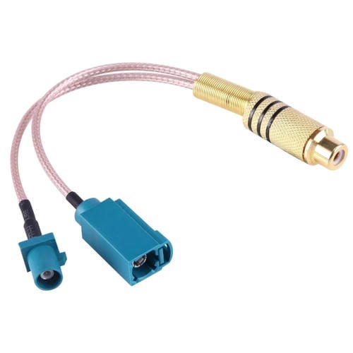 Cable RG316 15cm RCA Hembra a Fakra Macho y Fakra Z Tipo Hembra con Resorte