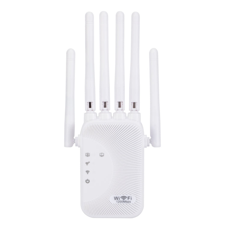 Enrutador Inalámbrico WIFI SM-011 con Repetidor, Seis Antenas y 1200 M (Enchufe Estadounidense)