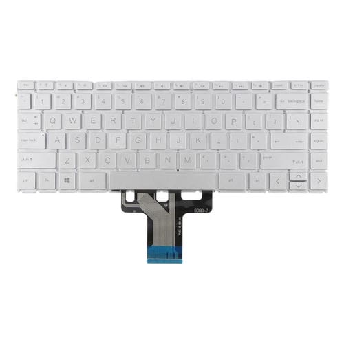 Teclado retroiluminado (plateado) para HP Pavilion X360 14S-DK 14S-DP 14S-DQ 14S-CR 14s-CF 14-CE 14-CF 14S-DF/DK 14-CK 14-CD 14-CM 14S-DR 14S-fr (versión estadounidense)