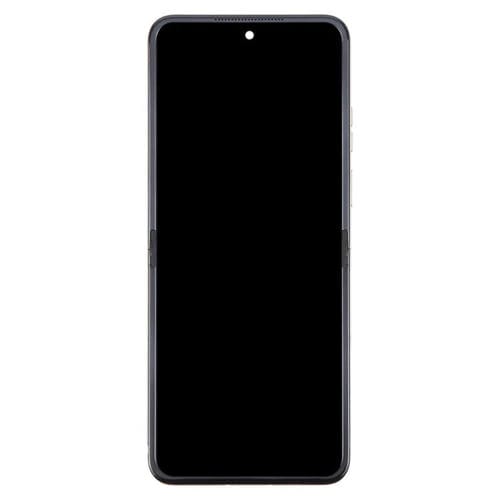 Schermo Intero Originale con Cornice per Motorola Razr 50 (Arancione)