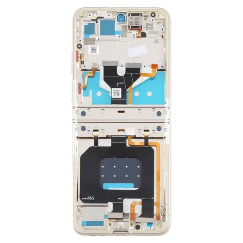 Schermo Intero Originale con Cornice per Motorola Razr 50 (Arancione)