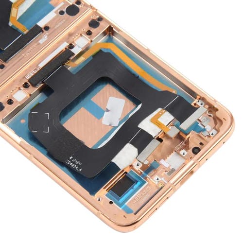 Plein écran d'origine avec cadre pour Motorola Razr+ 2024 (Doré)