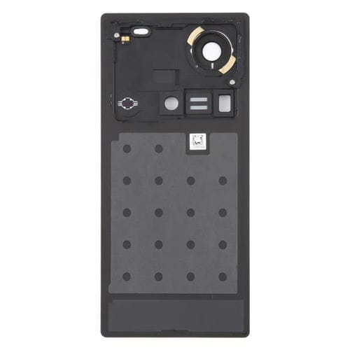 Couvercle arrière en verre de batterie avec couvercle pour objectif d'appareil photo pour ZTE Nubia Z70 Ultra NX733J NX736J (Noir)