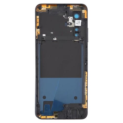Back Cover of Plastic Battery with Central Frame and Camera Lens Cover for ZTE Axon 40 Lite (Black)