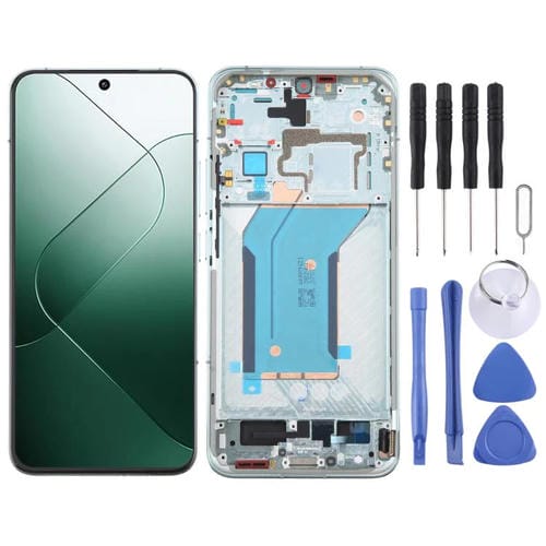 Pantalla Completa Original AMOLED con Marco para Xiaomi 14 (Verde)
