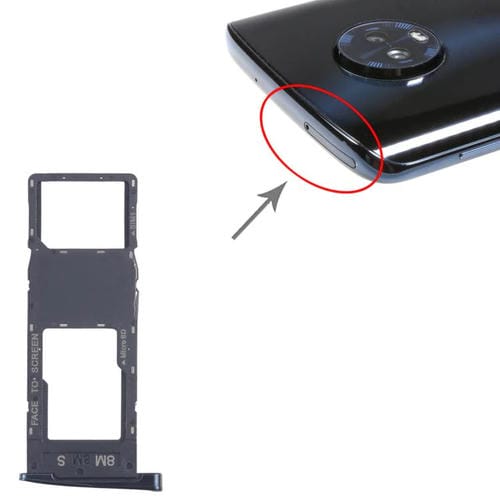 Vassoio Scheda SIM e Micro SD Motorola Moto G6 Plus (10 Unità) (Nera)