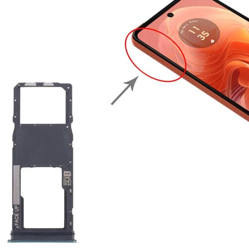 Vassoio Scheda SIM e Micro SD Motorola Moto G04 (Verde) (10 Unità)