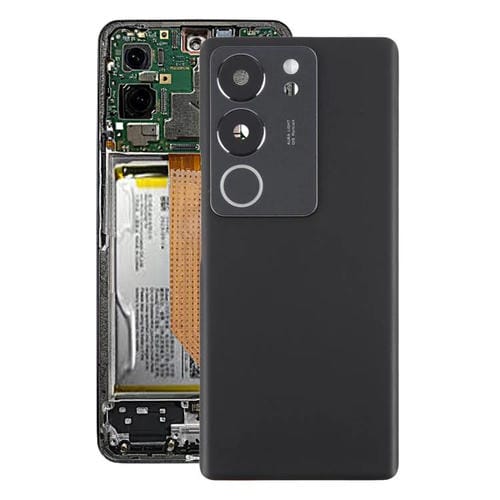 Coque arrière de batterie Vivo S17 Pro 5G V2284A avec objectif de caméra (noir)