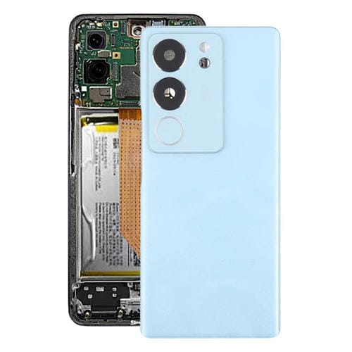 Coque arrière de batterie Vivo S17 Pro 5G V2284A avec objectif de caméra (bleu)