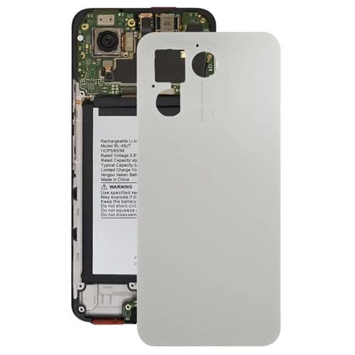 Carcasa trasera original para Tecno Spark 30 5G KL8 (plateada)