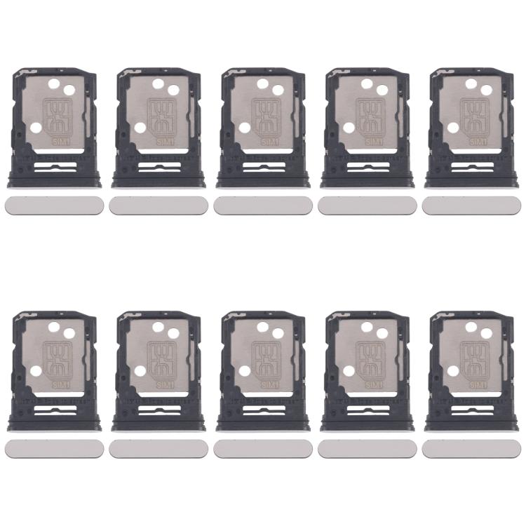 Bandeja para tarjeta SIM original OPPO Reno12 5G CPH2625 (10 unidades) + bandeja para tarjeta SIM/tarjeta Micro SD (plateada)