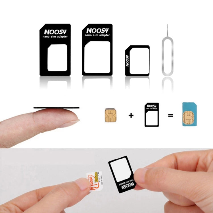 Kit Adaptador Tarjeta SIM 4 en 1 para iPhone 5 / 4 / 4S (Blanco)