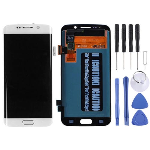 Écran LCD Samsung Galaxy S6 Edge Modèles G925, G925F, G925FQ, G925I, G925A, G925T, G925S, G925K, G925L, G9250 (Blanc)