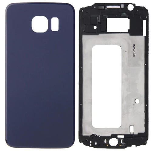 Cubierta Completa Samsung Galaxy S6 G920F Carcasa Frontal LCD y Tapa Trasera Batería (Azul)
