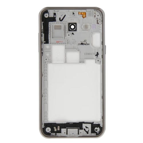 Coque de protection intégrale pour Samsung Galaxy J5 avec cadre et couvercle arrière (blanc)