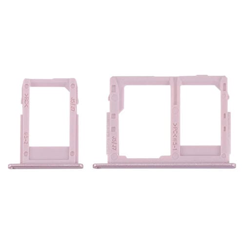 Plateau Carte SIM et Micro SD Samsung Galaxy J3/J5/J7 Carte SIM Unique (Or Rose)