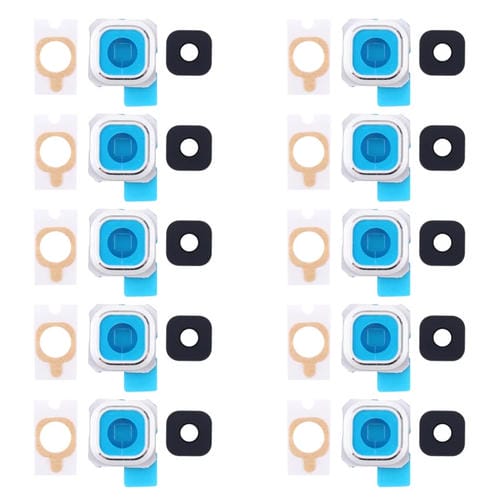 Biseau Caméra Arrière et Lentille Samsung Galaxy S6 Edge+ G9280 avec Autocollant (10 Pièces)