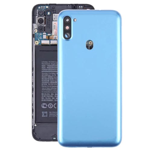 Carcasa trasera con tapa para lente de cámara para Samsung Galaxy A11 SM-A115F (azul)