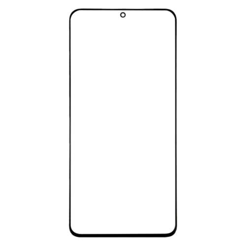 Obiettivo in vetro Schermo esterno Samsung Galaxy S20+ (Nero) Frontale