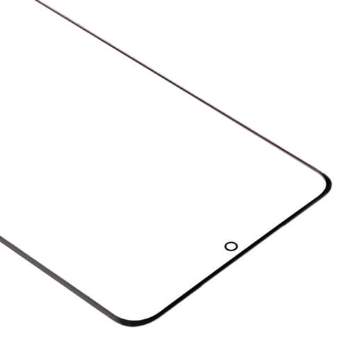 Obiettivo in vetro Schermo esterno Samsung Galaxy S20+ (Nero) Frontale