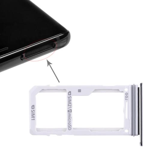 SIM Card and Micro SD Tray Samsung Galaxy Note 8 (Black)