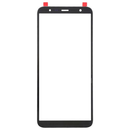 Objectif en verre Écran avant Samsung Galaxy J4+/J6+/J610 (Noir)