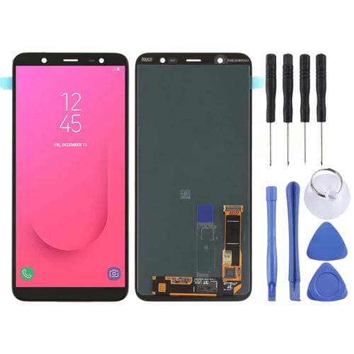 Schermo LCD Super AMOLED Samsung Galaxy J8 J810F/DS J810Y/DS J810G/DS (Nero)