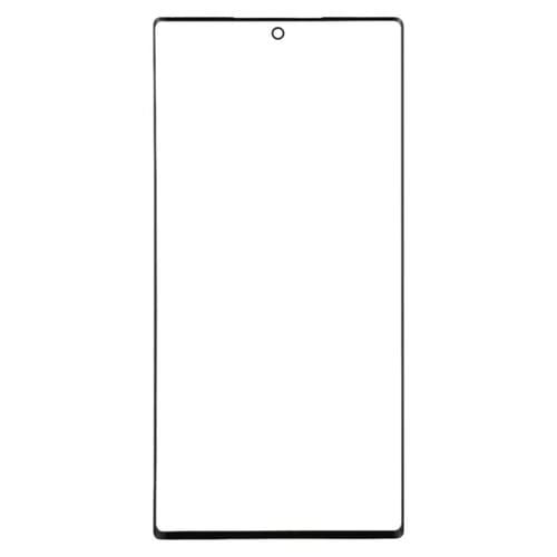 Objectif en verre Écran extérieur avant Samsung Galaxy Note 10+ (Noir)