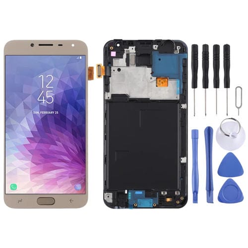 Schermo LCD TFT Samsung Galaxy J4 J400F/DS con Cornice (Oro)