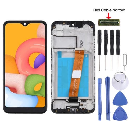 Schermo LCD Samsung Galaxy A01 con Cornice (Nero)