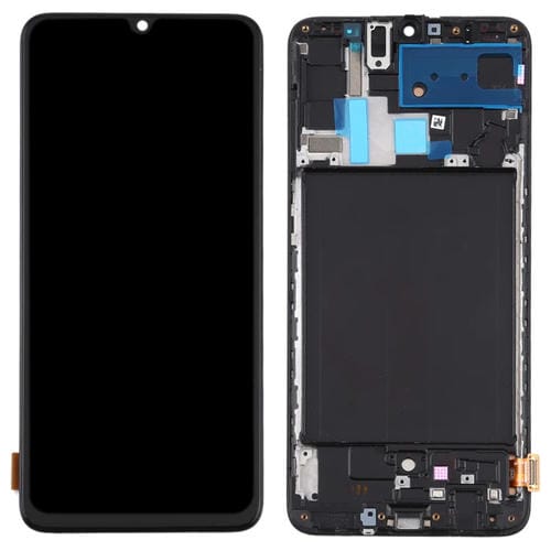 Écran TFT LCD Samsung Galaxy A70 avec Cadre (Noir) - Non Compatible avec Empreintes
