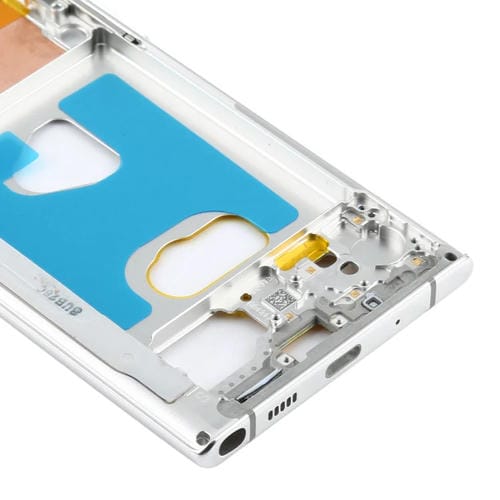 Placa de Bisel de Marco Medio Samsung Galaxy Note 10 5G SM-N971 (Prata)