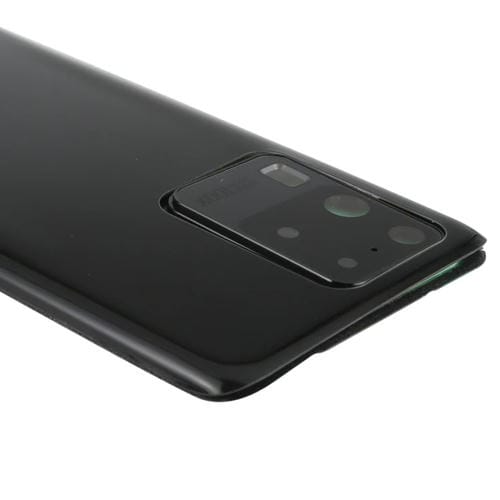 Rückseite der Batterieabdeckung Samsung Galaxy S20 Ultra mit Kameraobjektiv (Schwarz)