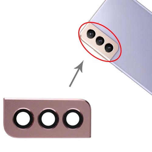 Housse d'objectif d'appareil photo Samsung Galaxy S21+ 5G (Rose)