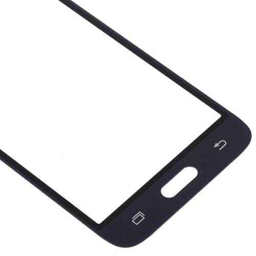 Lente de Vidro Exterior Samsung Galaxy J1 J120 Ecrã Frontal (10 Peças) (Preto)