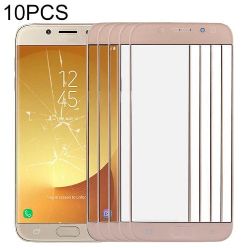 Äußere Glaslinse des Samsung Galaxy J7 / J730-Displays (Gold) - Packung von (10 Stück)