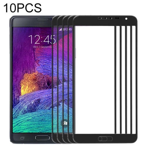 Front Screen Glass Lens Samsung Galaxy Note 4/N910 (10pcs) (Black)
