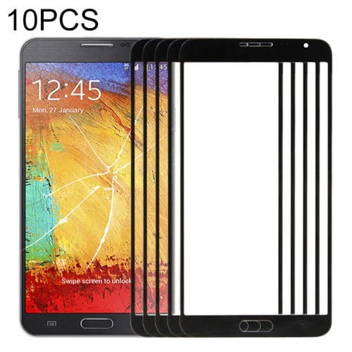 Glass Lens Screen Samsung Galaxy Note 3 Neo/N7505 (10pcs) (Black) Exterior