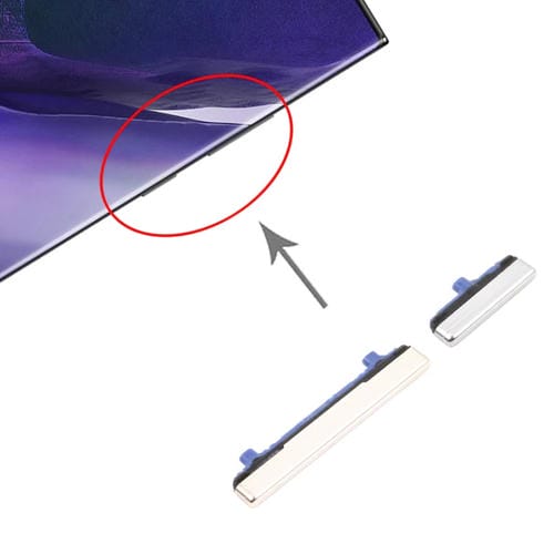 Samsung Galaxy Note 20 Ultra Power and Volume Buttons (Silver)