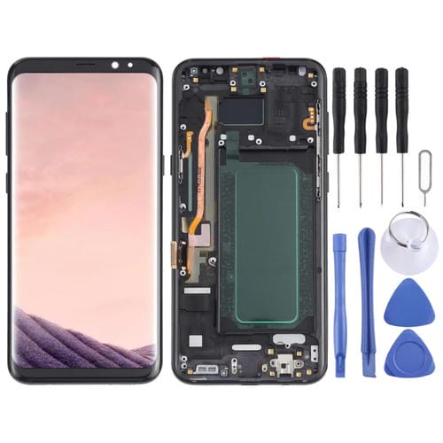 Pantalla Completa OLED Samsung Galaxy S8+ SM-G955 con Marco (Negro)