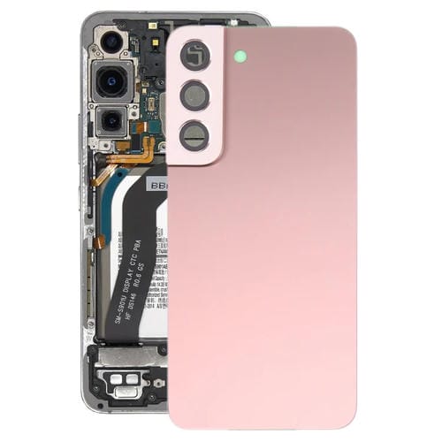 Couvercle arrière de batterie Samsung Galaxy S22 5G SM-S901B avec objectif de caméra (rose)