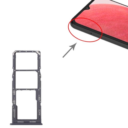 Vassoio scheda SIM e Micro SD Samsung Galaxy A13 SM-A135 Compatibili (Nero)