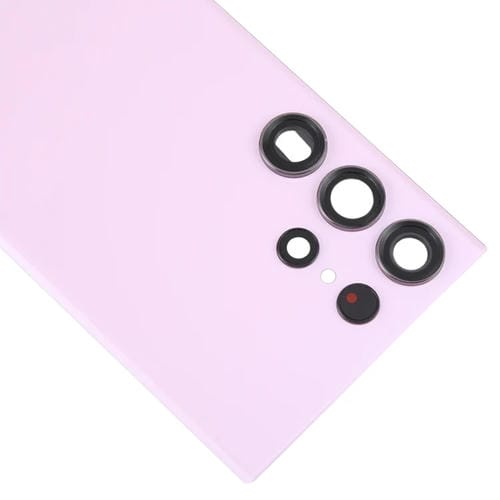 Back Glass Cover Samsung Galaxy S23 Ultra SM-S918 with Camera Lens (Pink)