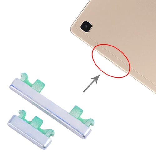 Botones de Encendido y Volumen Samsung Galaxy Tab A7 10.4 SM-T500 / T505 (Plata)